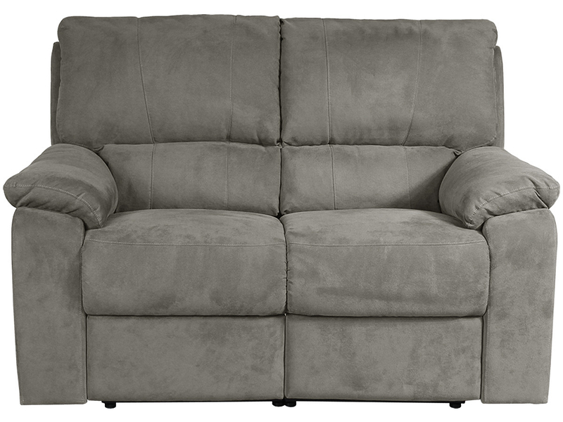 2er Sofa WINTER Stoff hellgrau