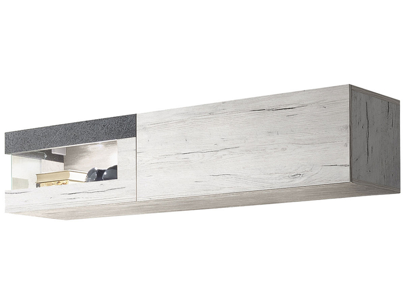 Regal QUARTZ eiche gebleicht, beton