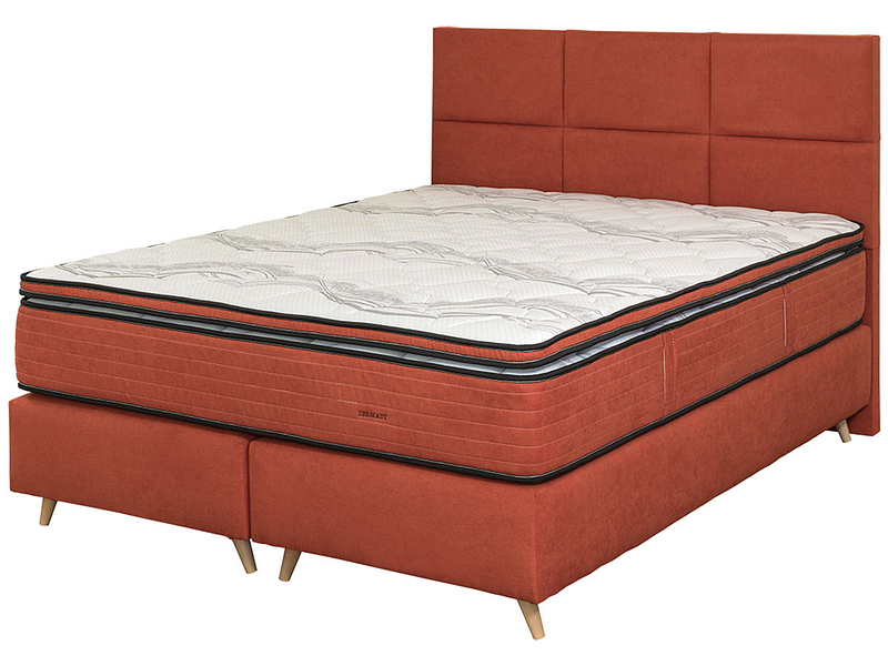 Boxspringbett BY CONFO ZERMATT 140x200cm orange
