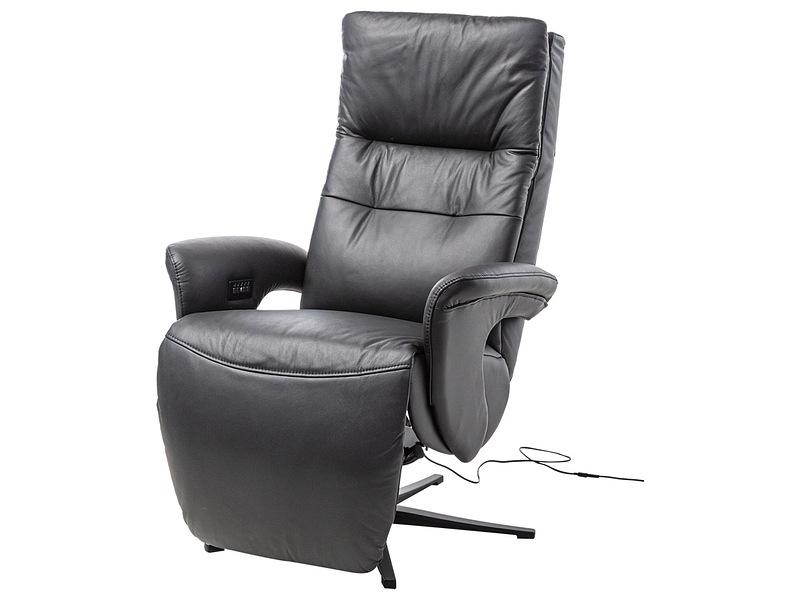 Relaxsessel LOHAN Echtleder schwarz