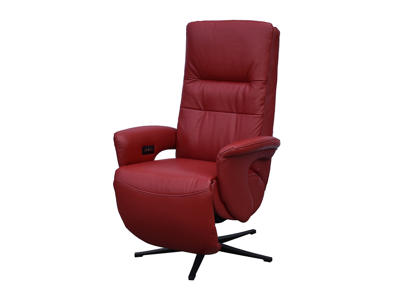 Relaxsessel LOHAN Echtleder rot