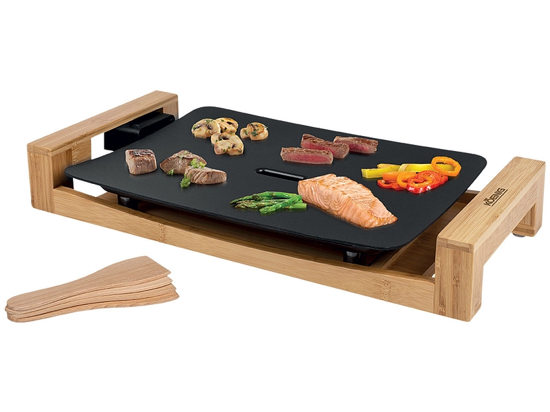 Elektrische Plancha KOENIG Tischgrill BAMBOO