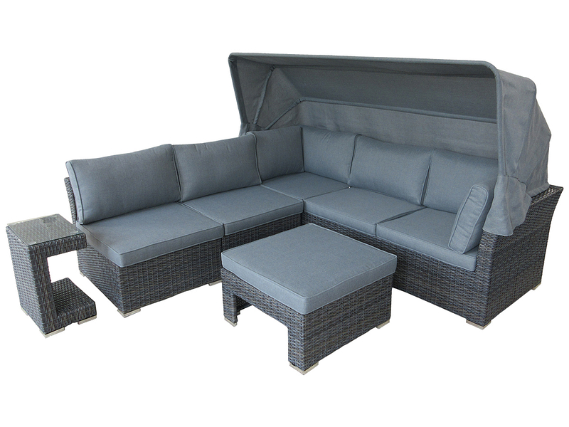 Gartensofa-Set JADE grau