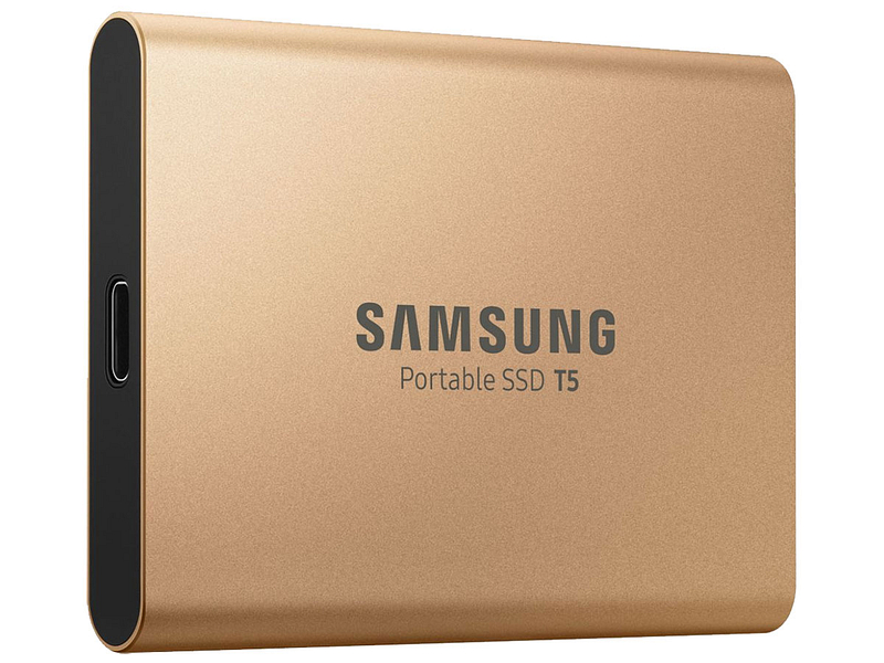 Festplatte SAMSUNG T5 500 GB SSD Gold