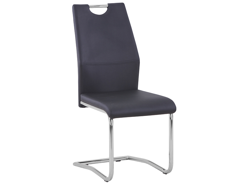 Stuhl AGNESSA Synthetisches Leder schwarz
