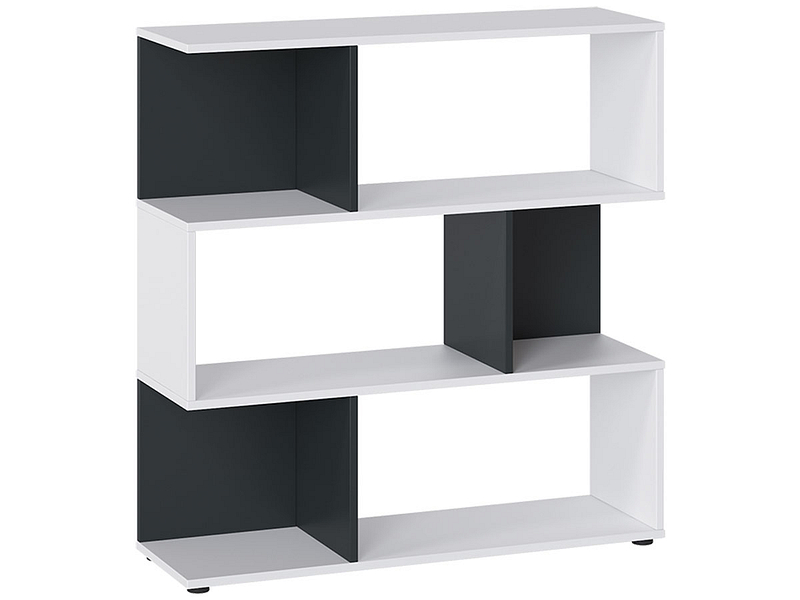 Regal INDIO weiss 6 Fächer 2 Tablare