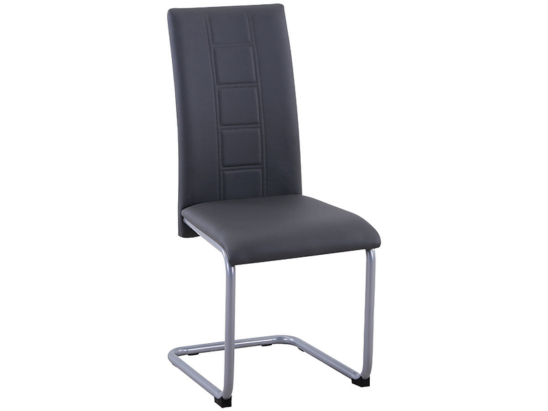 Stuhl PHILIP Synthetisches Leder grau