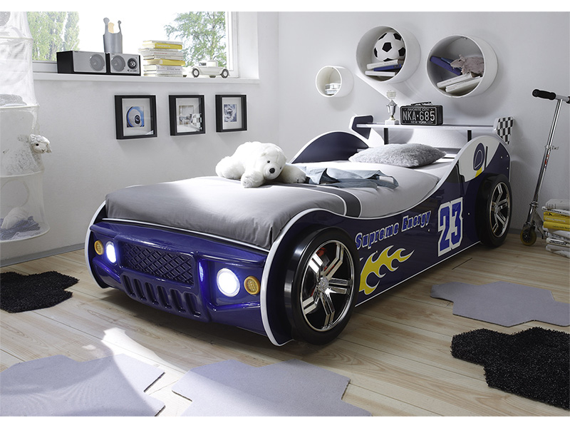 Bett ENERGY RACE 90x200cm blau