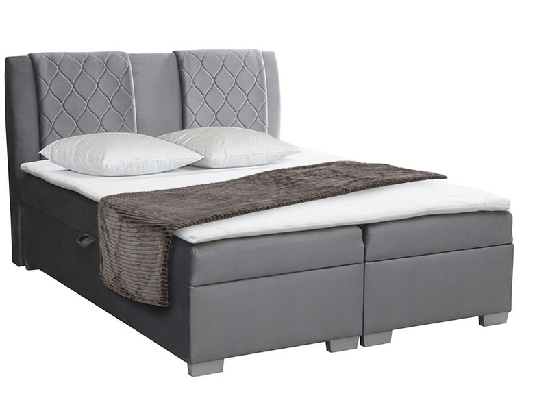 Boxspringbett BOXSPRING BY CONFO FAUST 160x200cm grau anthrazit