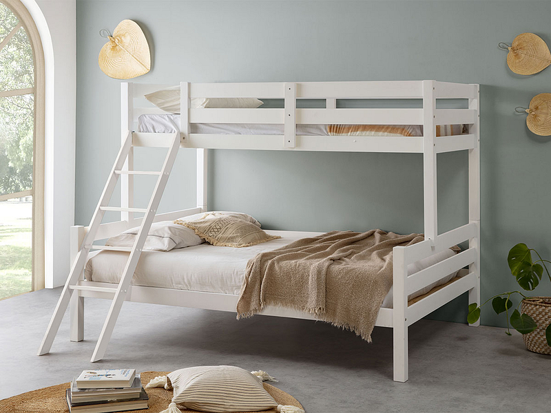 Hochbett PADOVA 90x200cm,140x200cm weiss