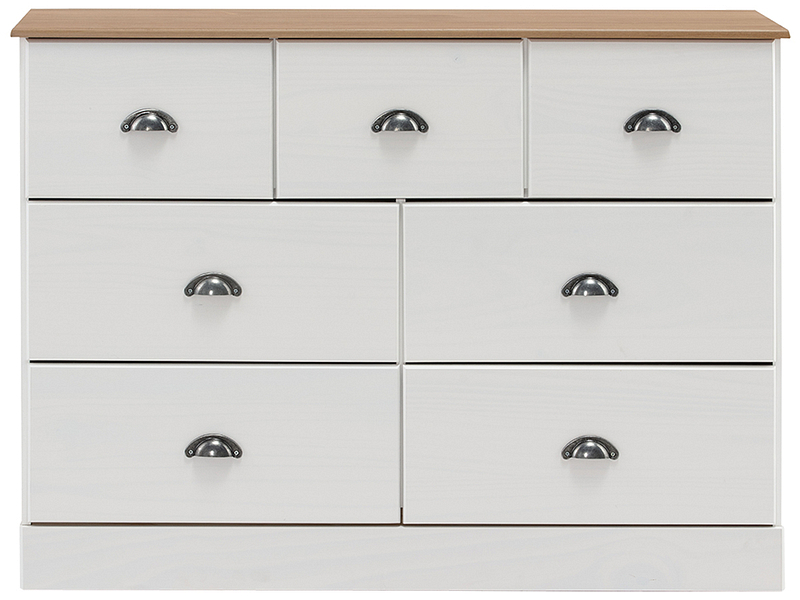 Kommode DUBLIN 7 Schubladen eiche