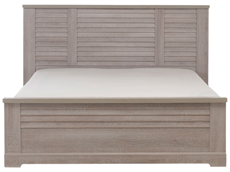 Lit THELMA 140x200cm décor chêne cérusé