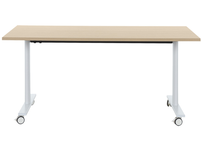 Klappbarer Tisch MEETING eiche,weiss
