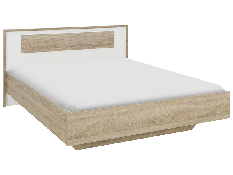 Bett CURTYS 140x200cm Dekor sonoma,weiss