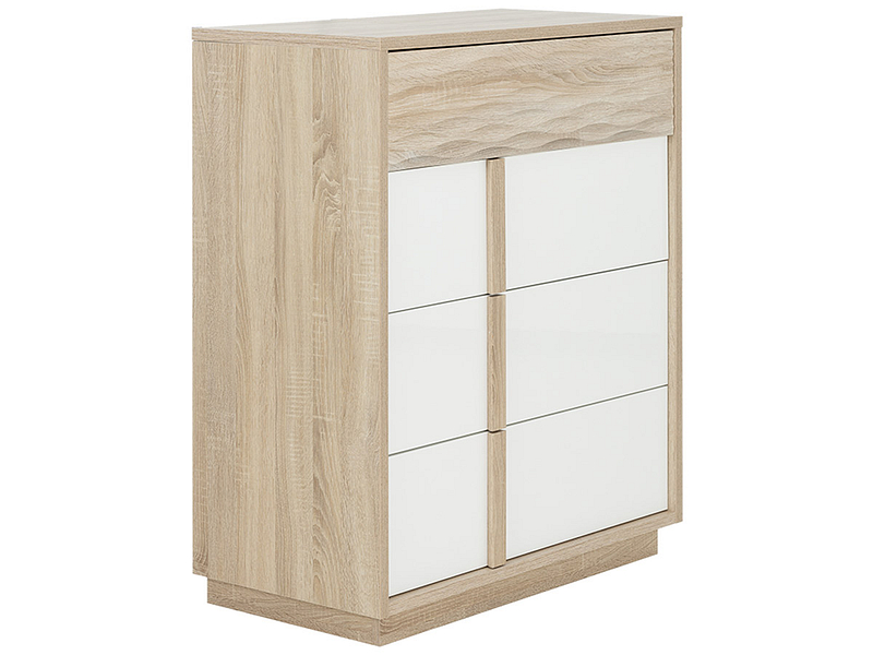 Kommode CURTYS 4 Schubladen sonoma,weiss