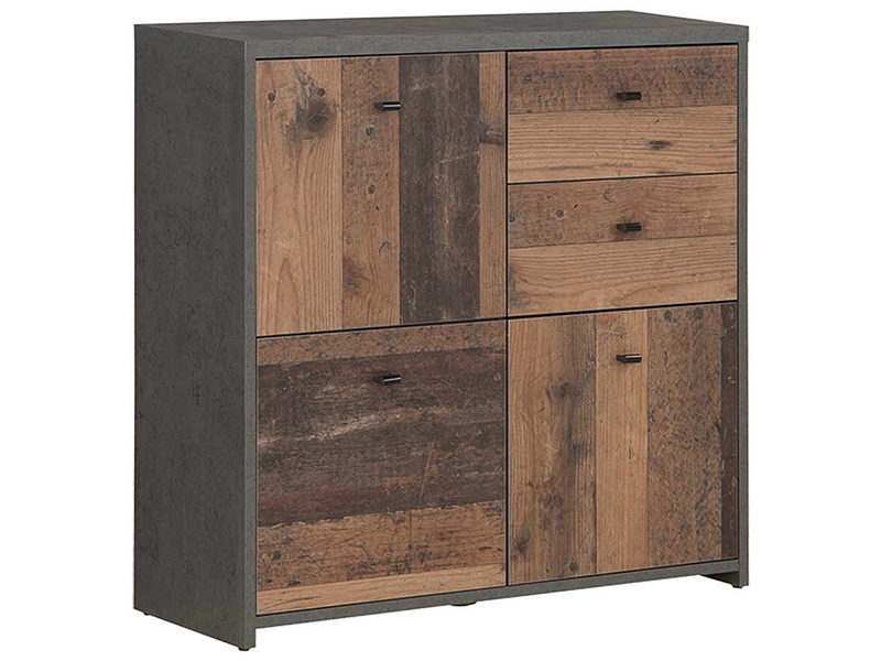 Commode BEST CHEST 3 portes 2 tiroirs bois