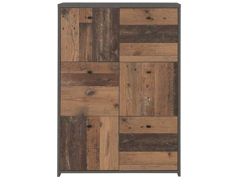 Commode BEST CHEST 6 portes bois
