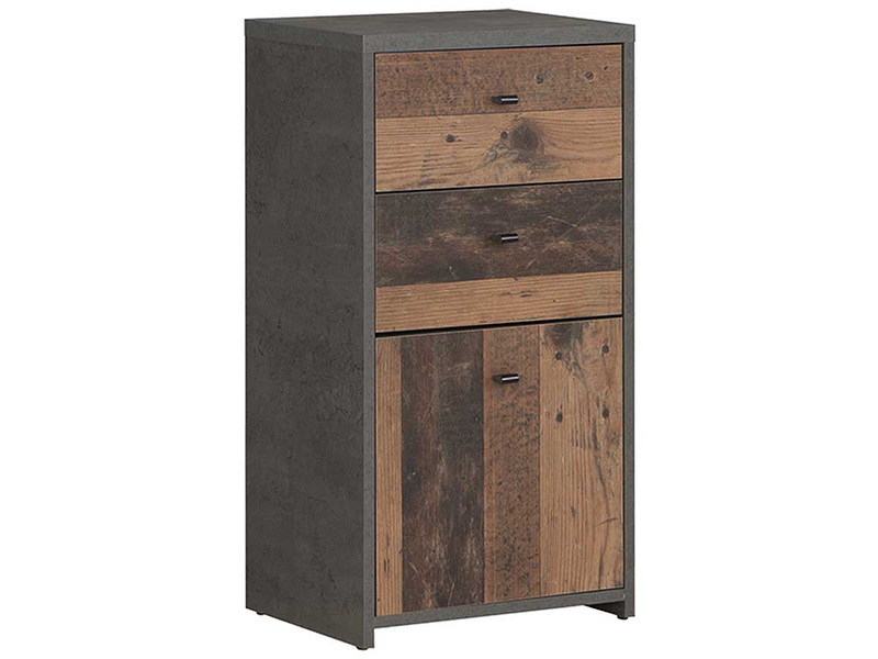 Commode BEST CHEST 1 porte 2 tiroirs bois