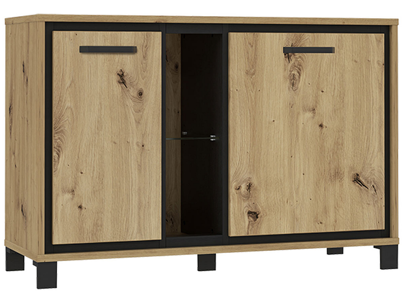 Commode TRONDHEIM 2 portes chêne artisan