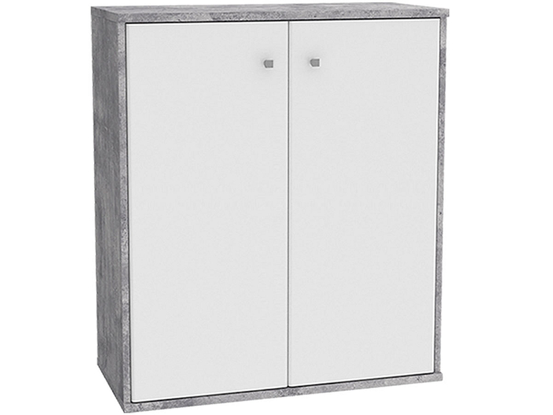 Commode TEMPRA 2 portes blanc