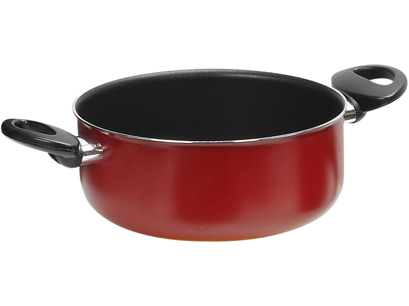 Fait-tout ADRIATICA Ø20cm aluminium noir,rouge
