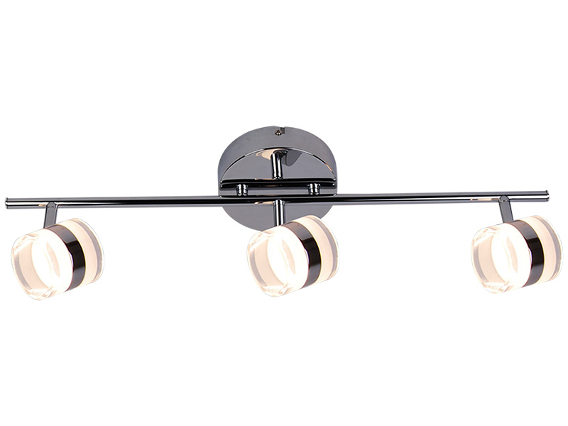 3 Spots LED CANDLE Ø60cm 4.5W argenté
