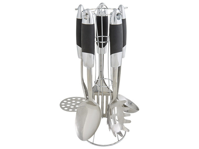 Set ustensiles inox gris