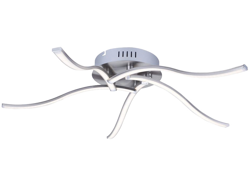 Plafonnier LED STAR Ø65cm 60W argenté