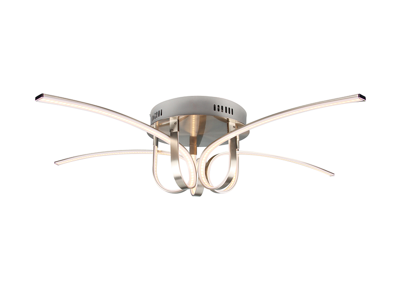 Plafonnier LED CROWN Ø90cm 42W argenté