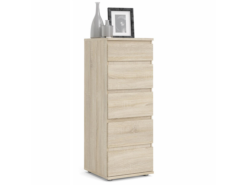 Commode NOVA 5 tiroirs sonoma