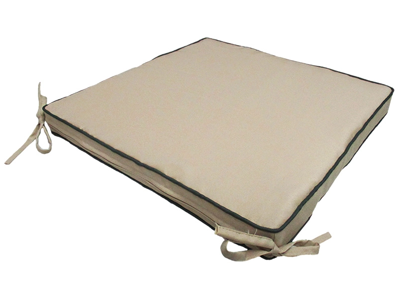 Sitzkissen PIANA 43 cm x 43 cm beige unifarben