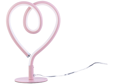 Tischlampe LED HEART 16 cm 23.5 cm 6 W silberfarben