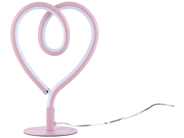 Tischlampe LED HEART 16 cm 23.5 cm 6 W silberfarben