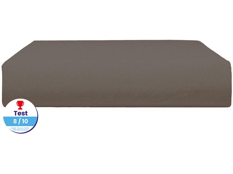 Fixleintuch DH JERSEY PEIGNE 120 cm x 200 cm braun