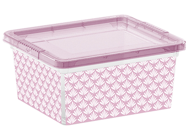 Aufbewahrungsbox ART DECO rosa 19x16x9cm