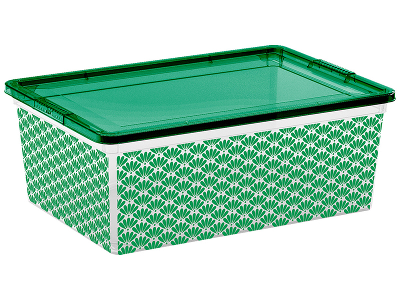Aufbewahrungsbox ART DECO grün 26x37x14cm