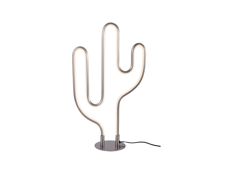 Tischlampe LED TEXAS 28cm 47cm 18W silberfarben
