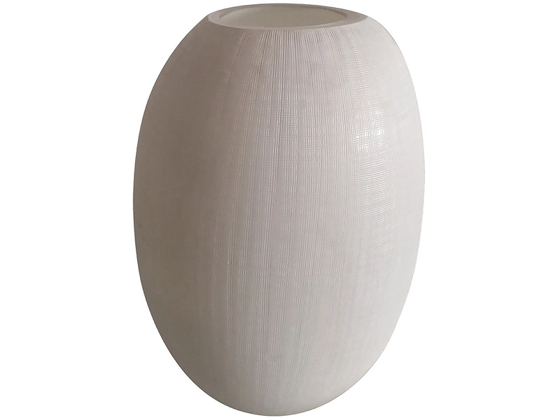 Vase PIEDRA 23 cm x 25 cm x 28 cm weiss
