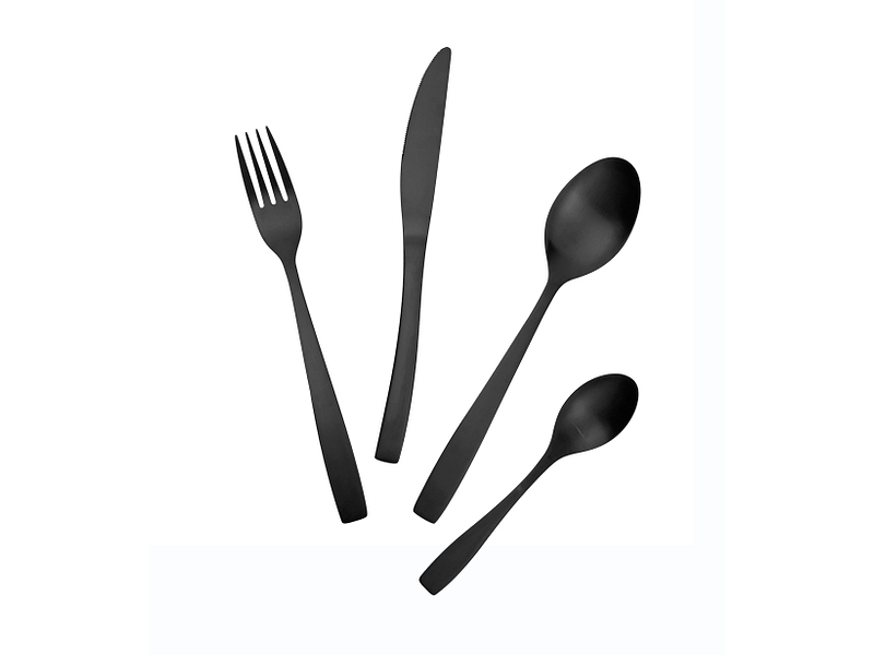 Besteck-Set ANYA 24-teilig schwarz