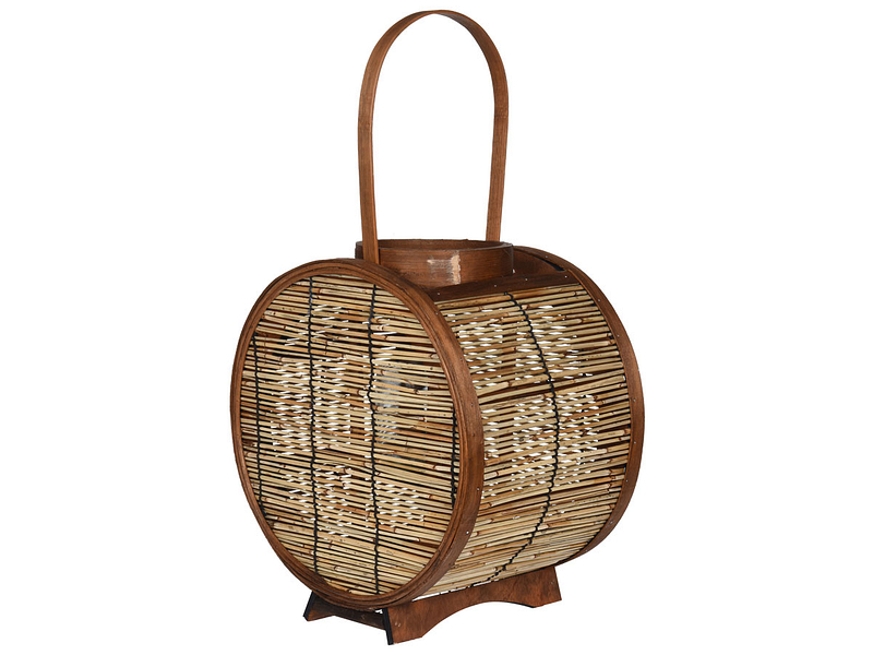 Laterne REED 14 cm x 29 cm braun