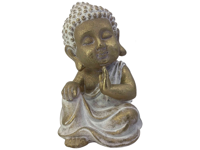 Buddha sitzen ZEN goldfarben