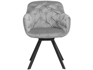 Chaise DIANA velours gris