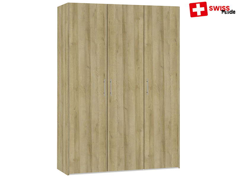 Drehtürenschrank SION 3 Drehtüren eiche