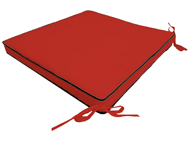 Sitzkissen PIANA 52 cm x 52 cm rot unifarben