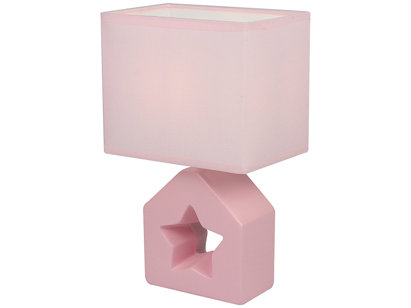 Tischlampe STERN 27.5 cm rosa