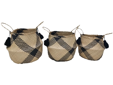 Panier de rangement OLOT blanc