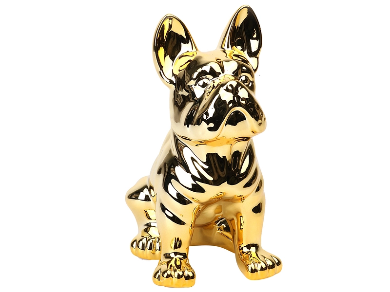 Figurine Bulldogge MEDOR goldfarben