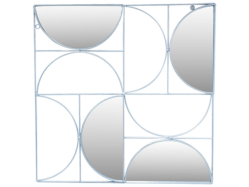 Spiegel quadratisch, viereckig BARROW 60 cm x 60 cm silberfarben