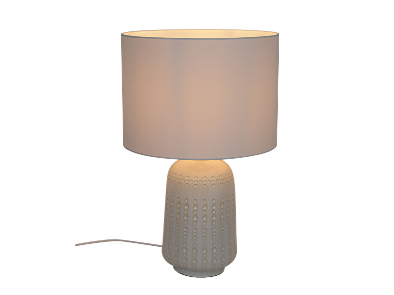 Tischlampe VINTAGE 31.5 cm 50 cm weiss
