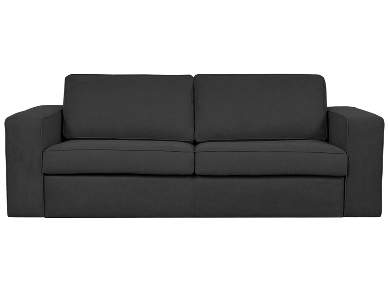 Bettsofa CELIA Stoff grau anthrazit 226x88x95cm
